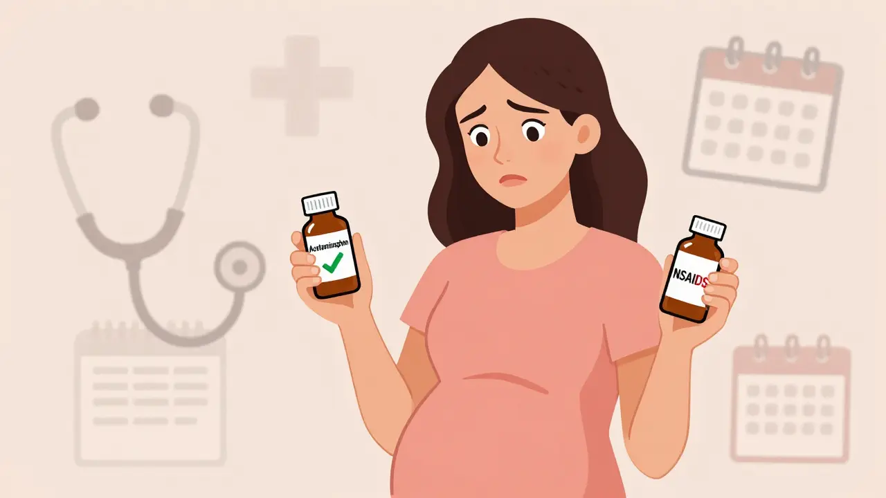 Acetaminophen vs NSAIDs in Pregnancy: Trimester Safety Guide