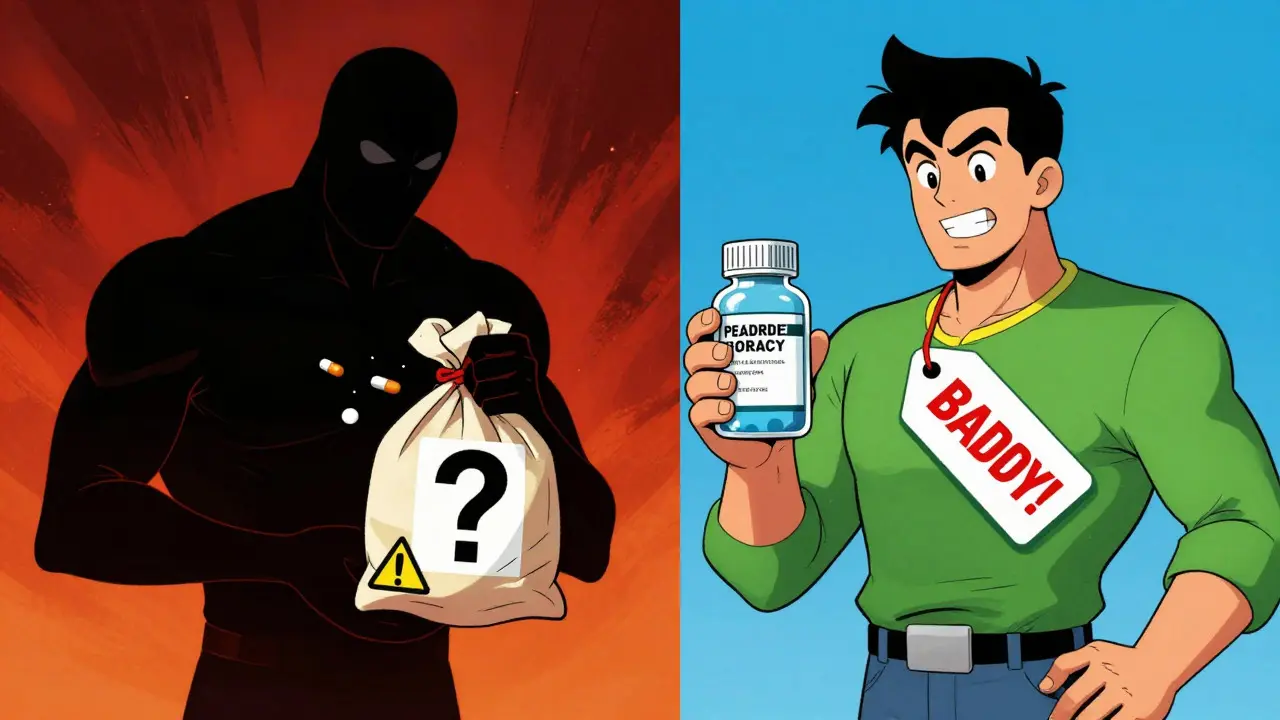 Comparison between shady fake pharmacies and safe accredited ones